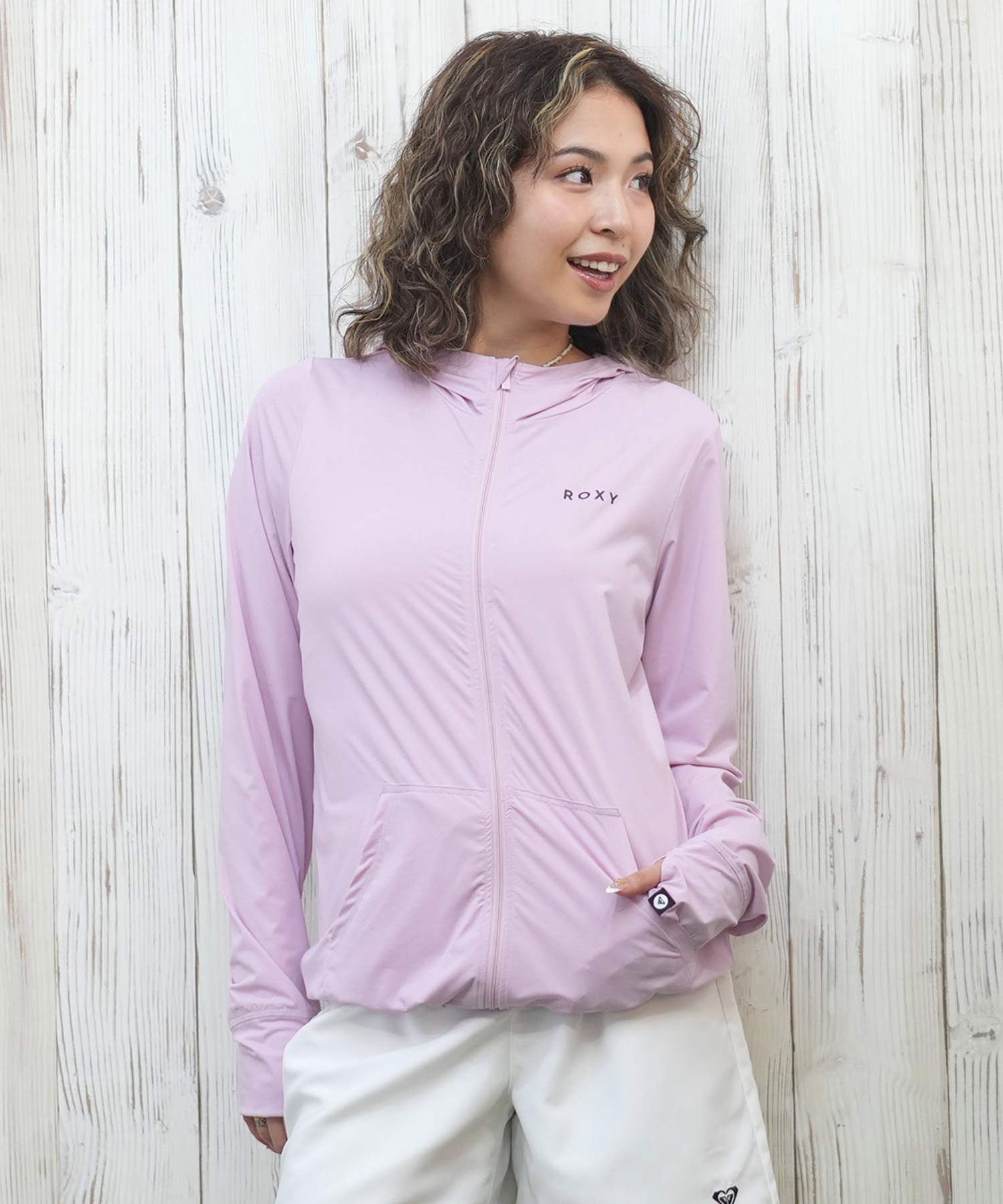 ROXY ロキシー 水着 ラッシュガード ジップアップ パーカー