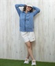 ROXY ロキシー ラッシュガード 水着 レディース パーカー ジップアップ 長袖 水陸両用 UVカット HISTORICAL LOGO HOODIE RLY251032(BGR-M)