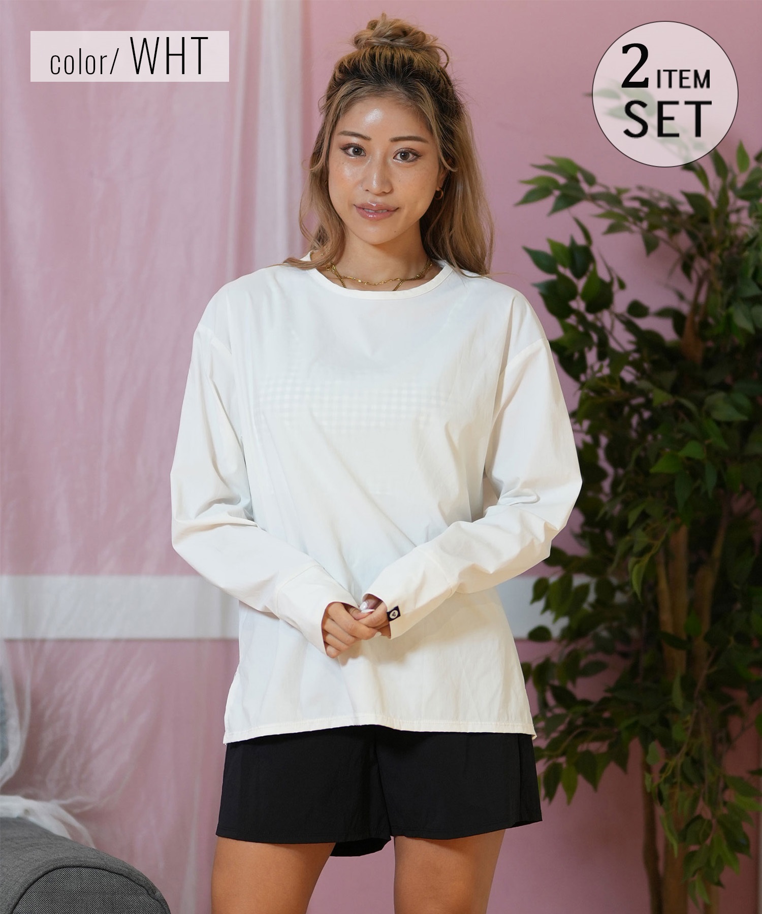 ROXY ロキシー 水着 レディース ラッシュガード 2点セット 長袖 T