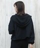 ROXY ロキシー ラッシュガード レディース パーカー ジップアップ 長袖 水陸両用 UVカット SEASIDE BLUE RLY251049(BLK-M)