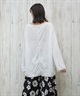 ROXY ロキシー 水着 レディース ラッシュガード 長袖 Tシャツ ロンT Vネック カットソー 水陸両用 UVカット TIDAL CREST RLY251050(WHT-M)