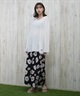 ROXY ロキシー 水着 レディース ラッシュガード 長袖 Tシャツ ロンT Vネック カットソー 水陸両用 UVカット TIDAL CREST RLY251050(WHT-M)