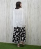 ROXY ロキシー 水着 レディース ラッシュガード 長袖 Tシャツ ロンT Vネック カットソー 水陸両用 UVカット TIDAL CREST RLY251050(WHT-M)