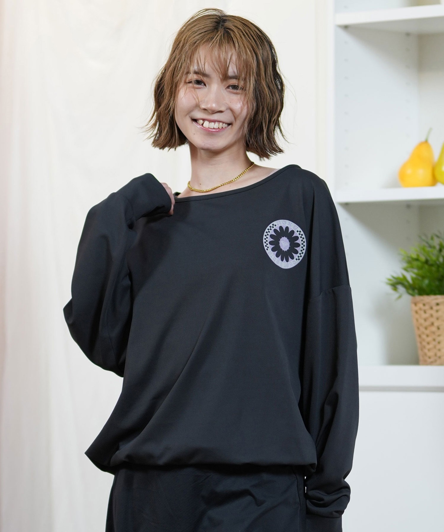 ROXY ブラック 長袖 ウエットスーツ Tシャツ WOMENS ラッシュガード ROXY ロキシー 水着 レディース ラッシュガード 長袖 Tシャツ