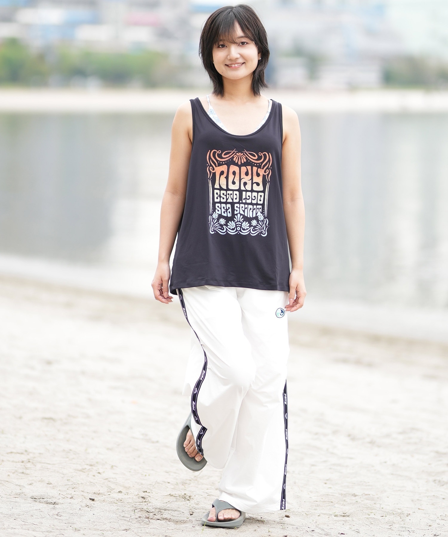 水着・ラッシュガード room service 888 OUTLET】Roxy SAKURA X ROXY RASHGUARD ラッシュガード