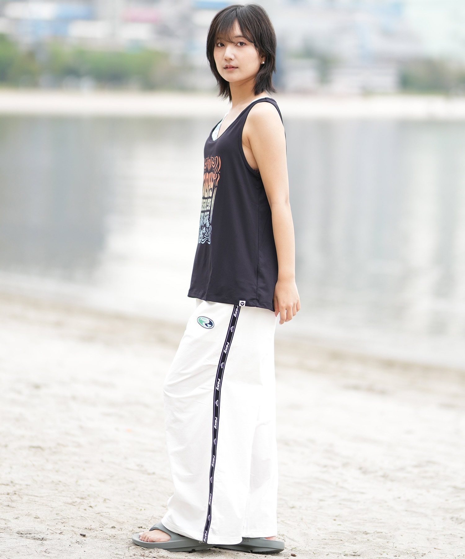 ROXY ロキシー 水着 ラッシュガード タンクトップ レディース UVカット 吸水速乾 SEA SPRIT TANK RLY252622T(BBK-M)