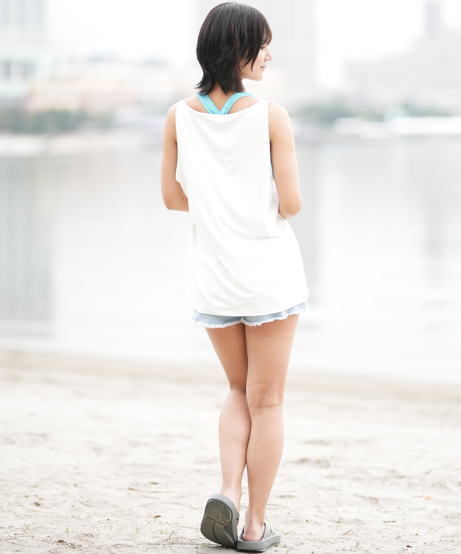 ROXY ロキシー 水着 ラッシュガード タンクトップ レディース UVカット 吸水速乾 SEA SPRIT TANK RLY252622T(BBK-M)