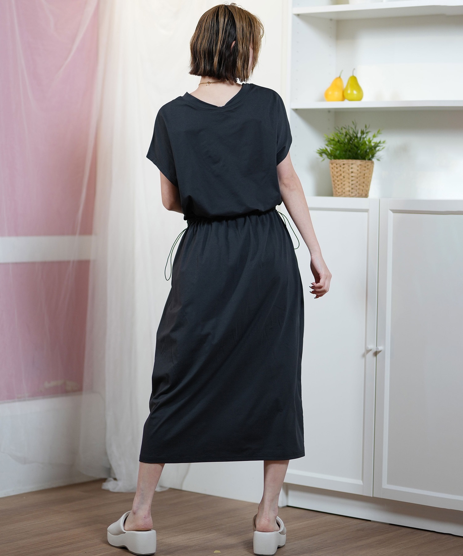 ROXY ロキシー ワンピース レディース ロゴ ワンポイント 無地 水陸