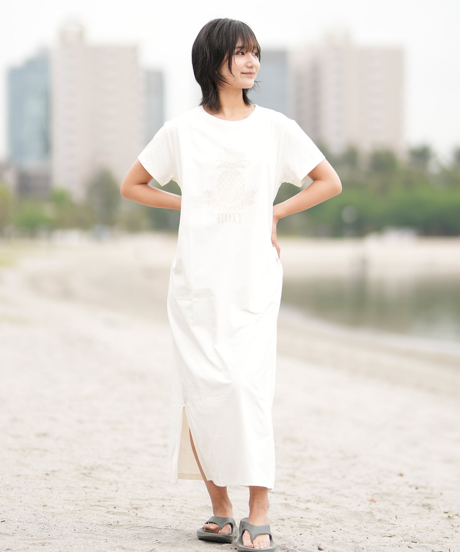 新品女子に大人気ROXY183cｍ6’0テイクオフ楽々フィッシュ展示品格安白色 OUTLET】Roxy HISTORICAL LOGO L/S ウィメンズ ラッシュガード