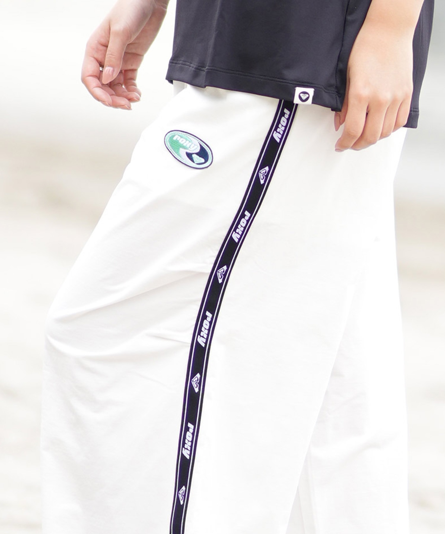 ROXY ロキシー ロングパンツ レディース ラッシュパンツ 水陸両用 FUN & ALIVE LONG PANTS RLY252628T(BLK-M)