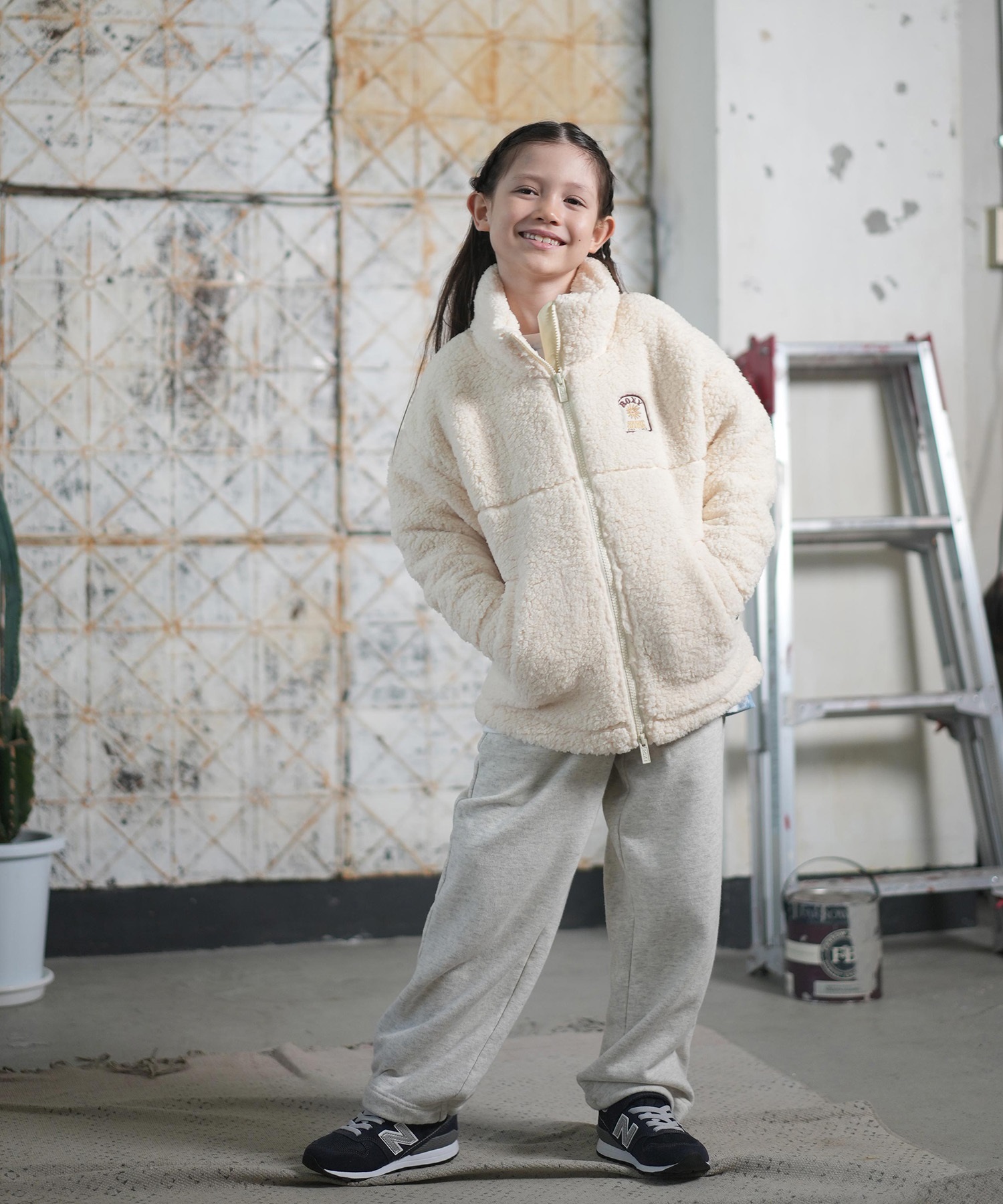 ROXY ロキシー アウター キッズ ジュニア 子供 ボア ジャケット 撥水