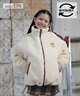 ROXY ロキシー アウター キッズ ジュニア 子供 リバーシブル ナイロン ボア ジャケット 撥水加工 MINI CHEER UP TJK254090(BRN-130cm)
