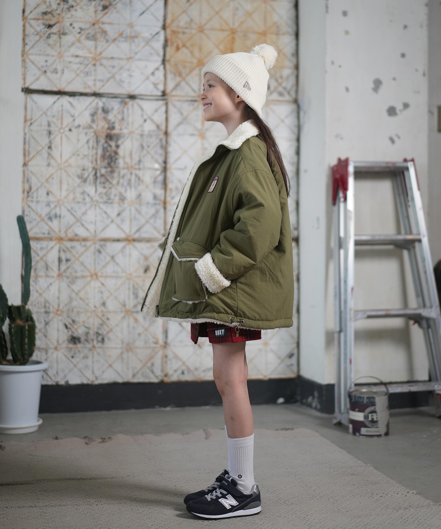 ROXY ロキシー アウター キッズ ジュニア 子供 リバーシブル ナイロン