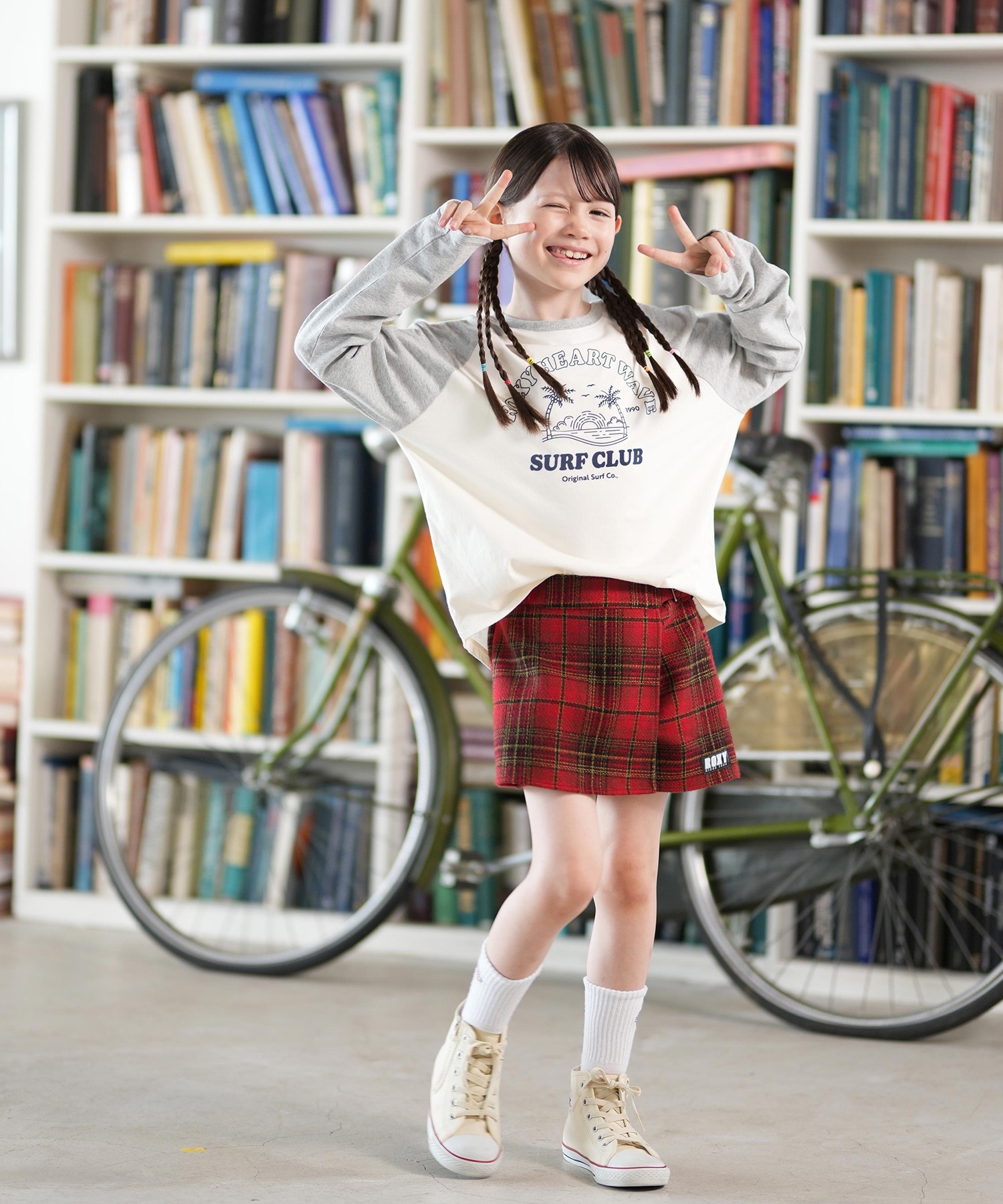 ROXY ロキシー 長袖 Tシャツ ロンT キッズ ジュニア 子供 ラグラン