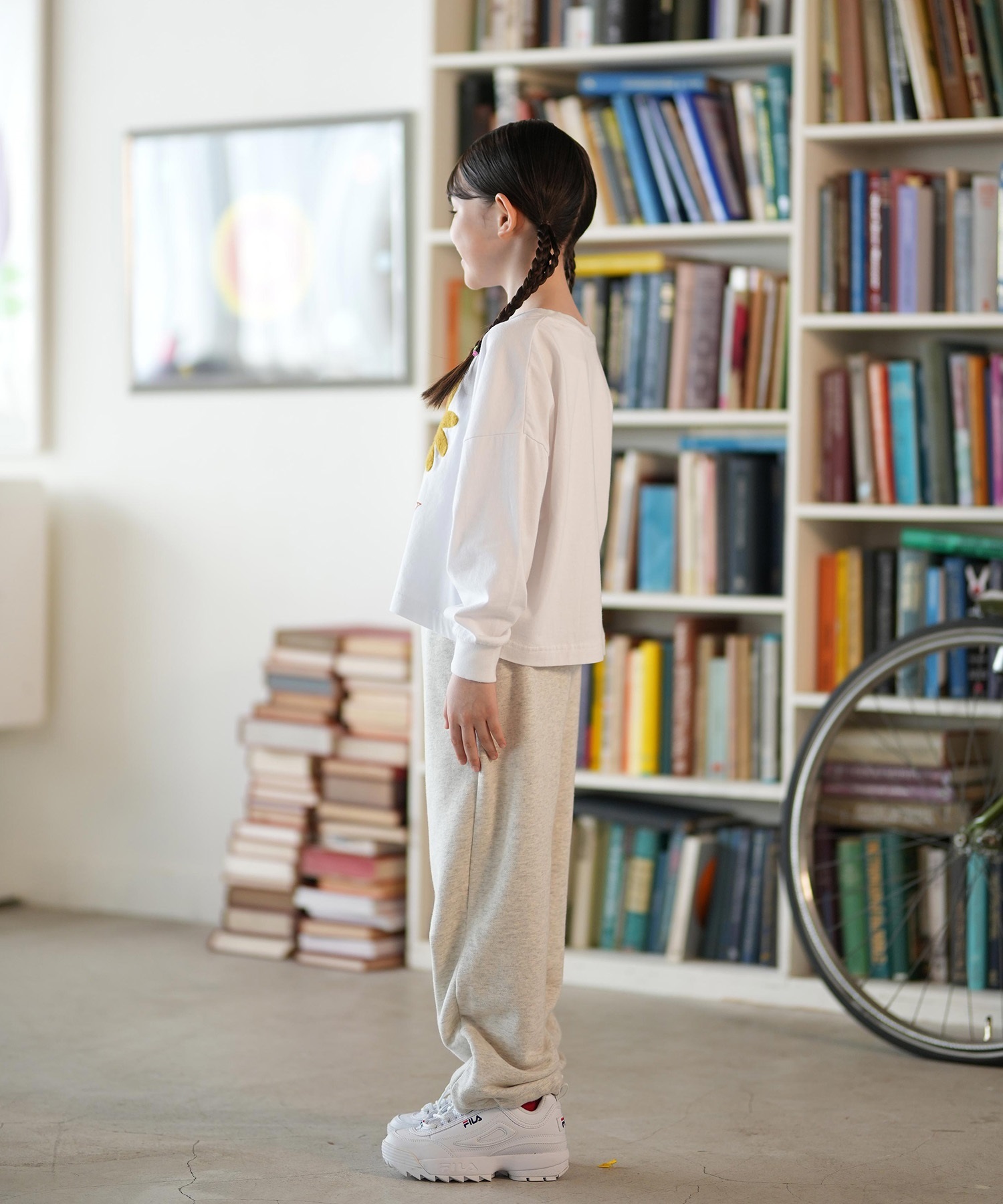 ROXY ロキシー 長袖 Tシャツ ロンT キッズ ジュニア 子供 ショート丈