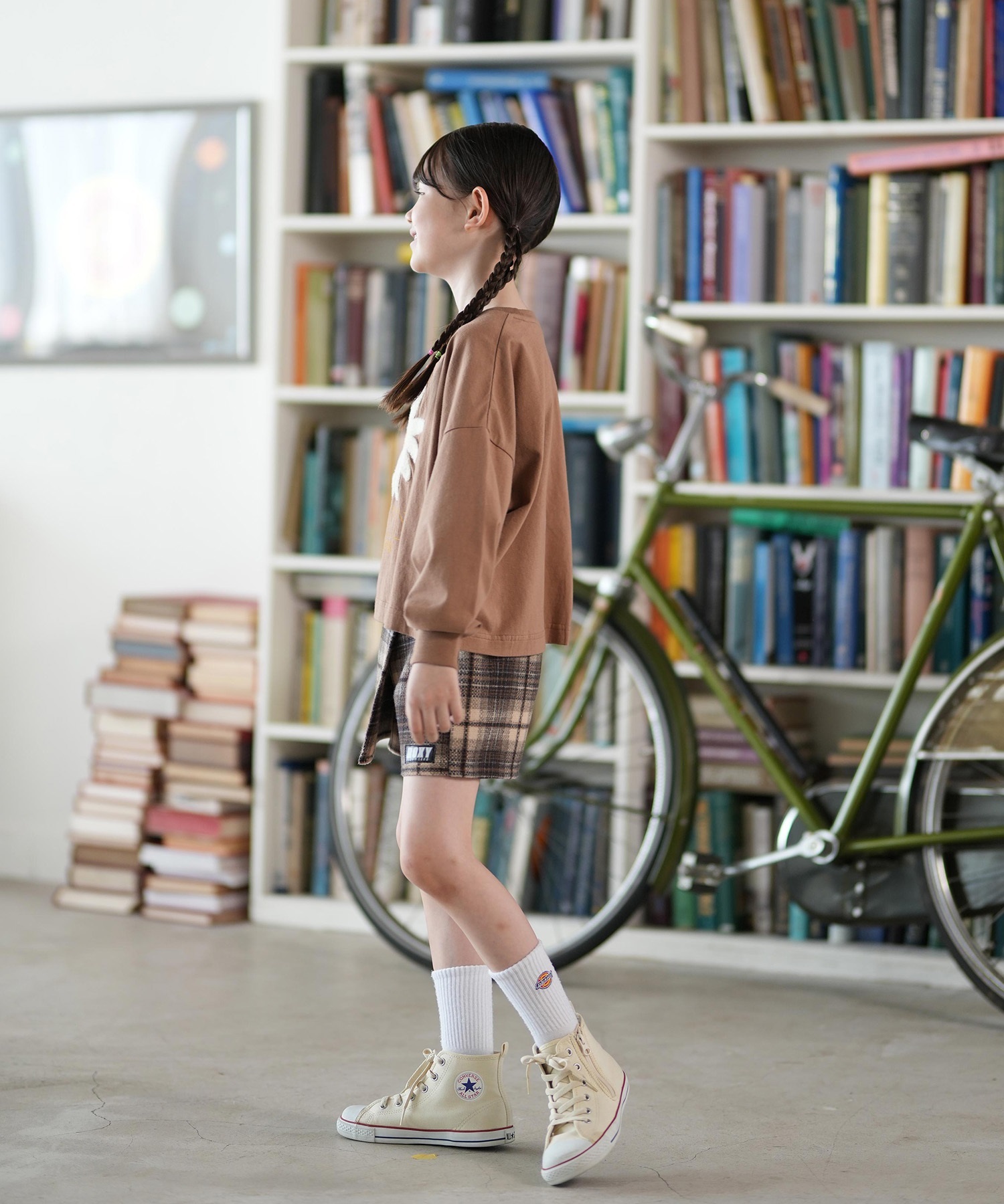 ROXY ロキシー 長袖 Tシャツ ロンT キッズ ジュニア 子供 ショート丈