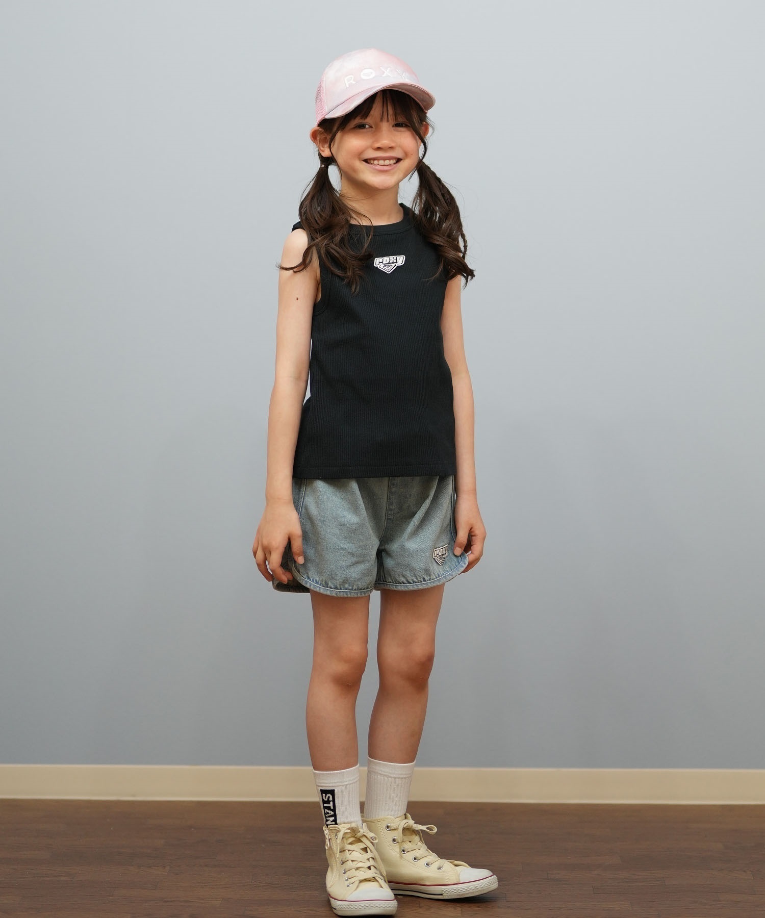 ROXY ロキシー タンクトップ キッズ ジュニア 子供 リブ アメスリ MINI