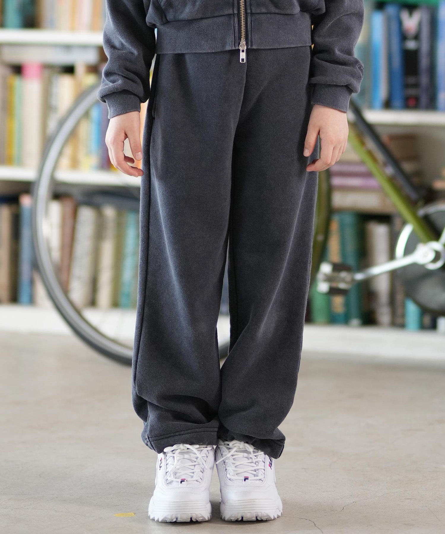 ROXY ロキシー ロングパンツ キッズ ジュニア 子供 スウェット パンツ ロゴ SMU-PANT TPT254617M(BLK-130cm)