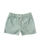 ROXY ロキシー 水着 トランクス キッズ ショートパンツ ボードショーツ 水陸両用 MINI PICNIC GINGHAM SHORT TBS251104(BLK-120cm)