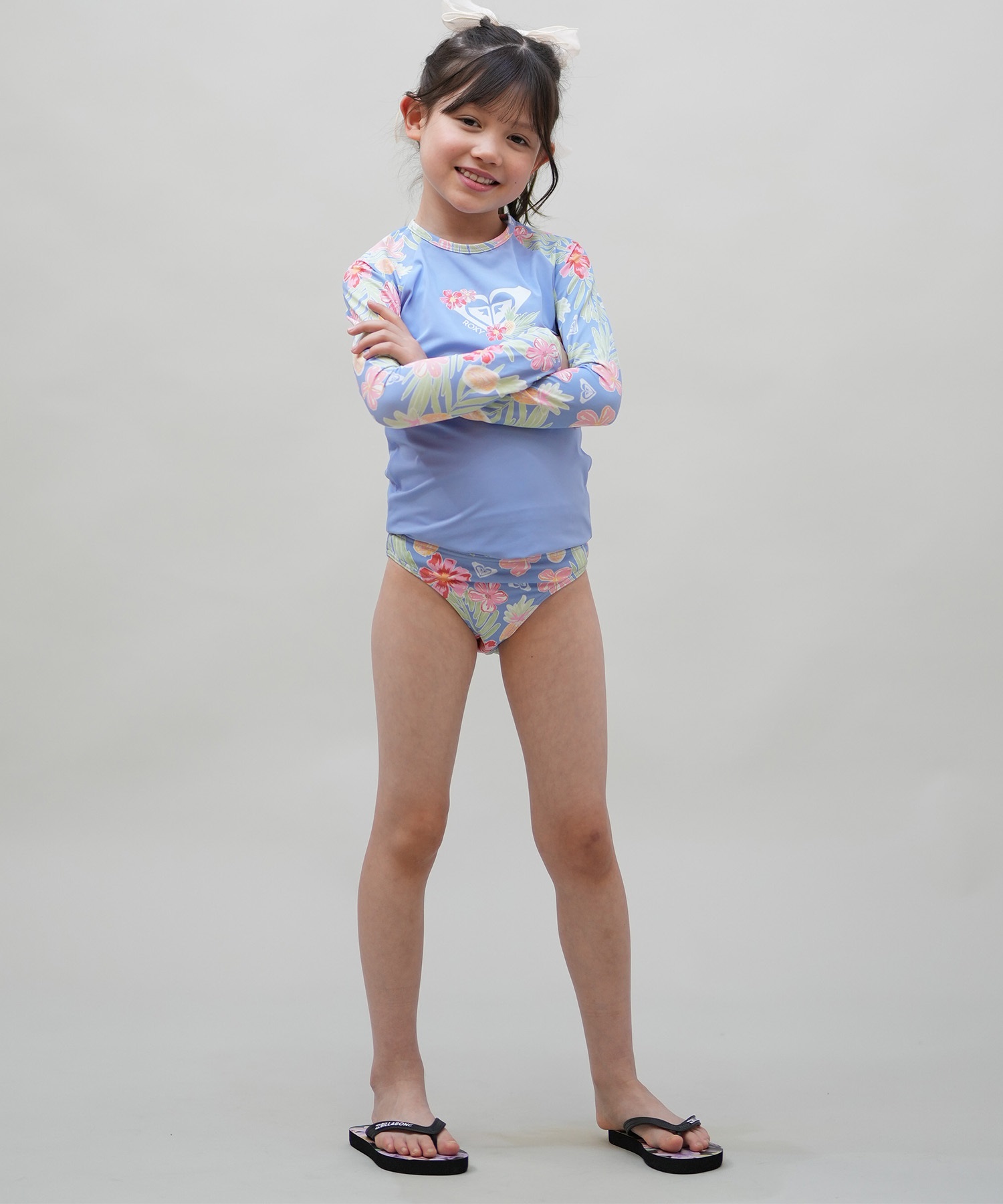 ROXY ロキシー 水着 セット キッズ 子供 TROPICAL STORY LS