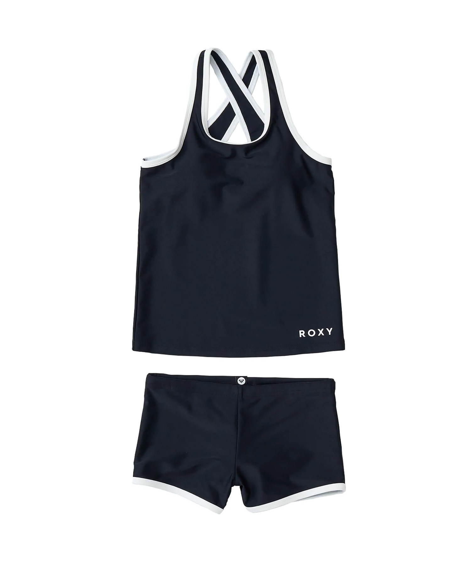 ROXY ロキシー 水着 タンキニ キッズ ジュニア 子供 女の子 ガールズ MINI DEEP WATER TSW251100(BLK-130cm)