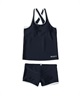 ROXY ロキシー 水着 タンキニ キッズ ジュニア 子供 女の子 ガールズ MINI DEEP WATER TSW251100(BLK-130cm)