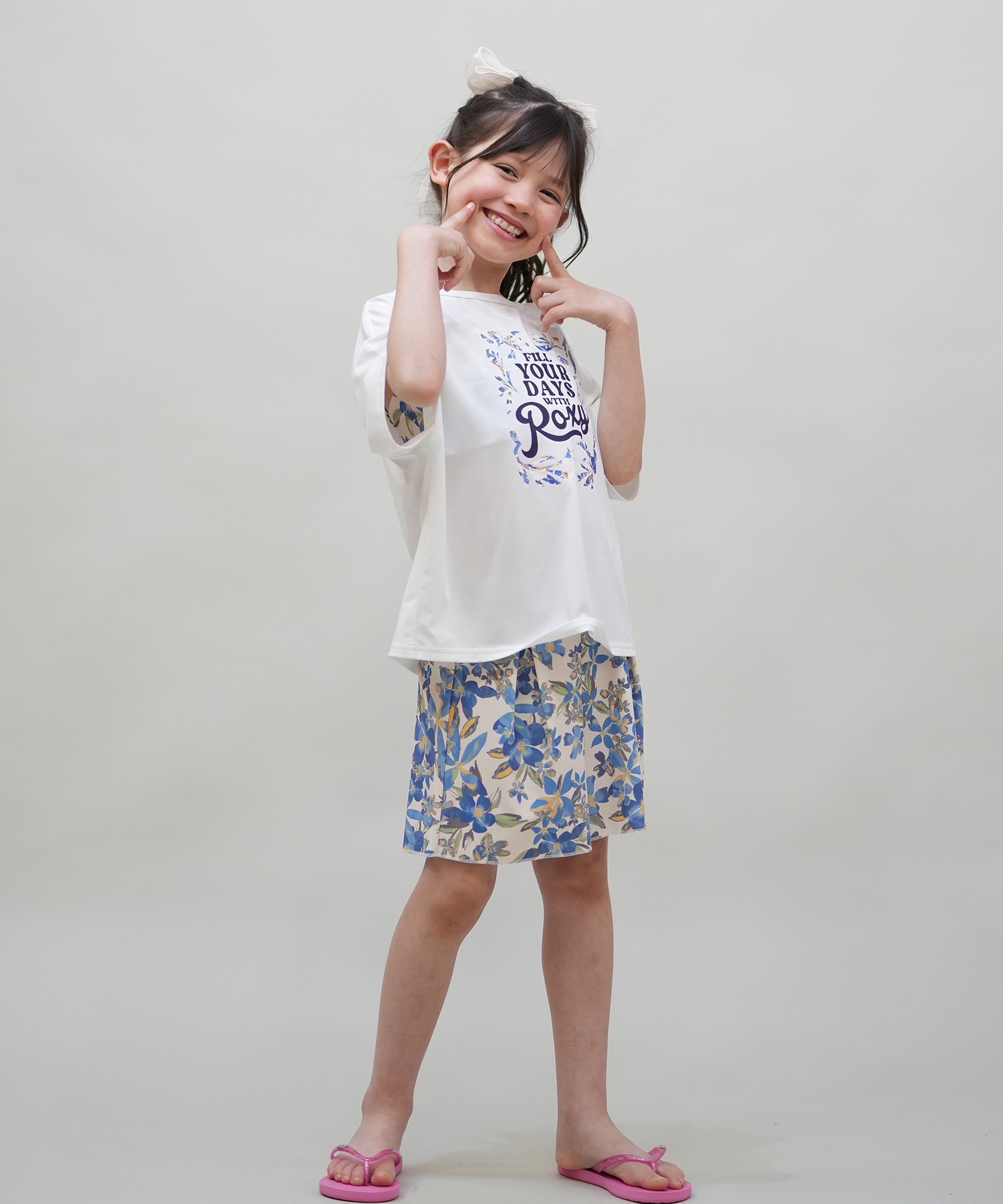 ROXY ロキシー 水着 セット キッズ ジュニア 子供 3点セット ラッシュT