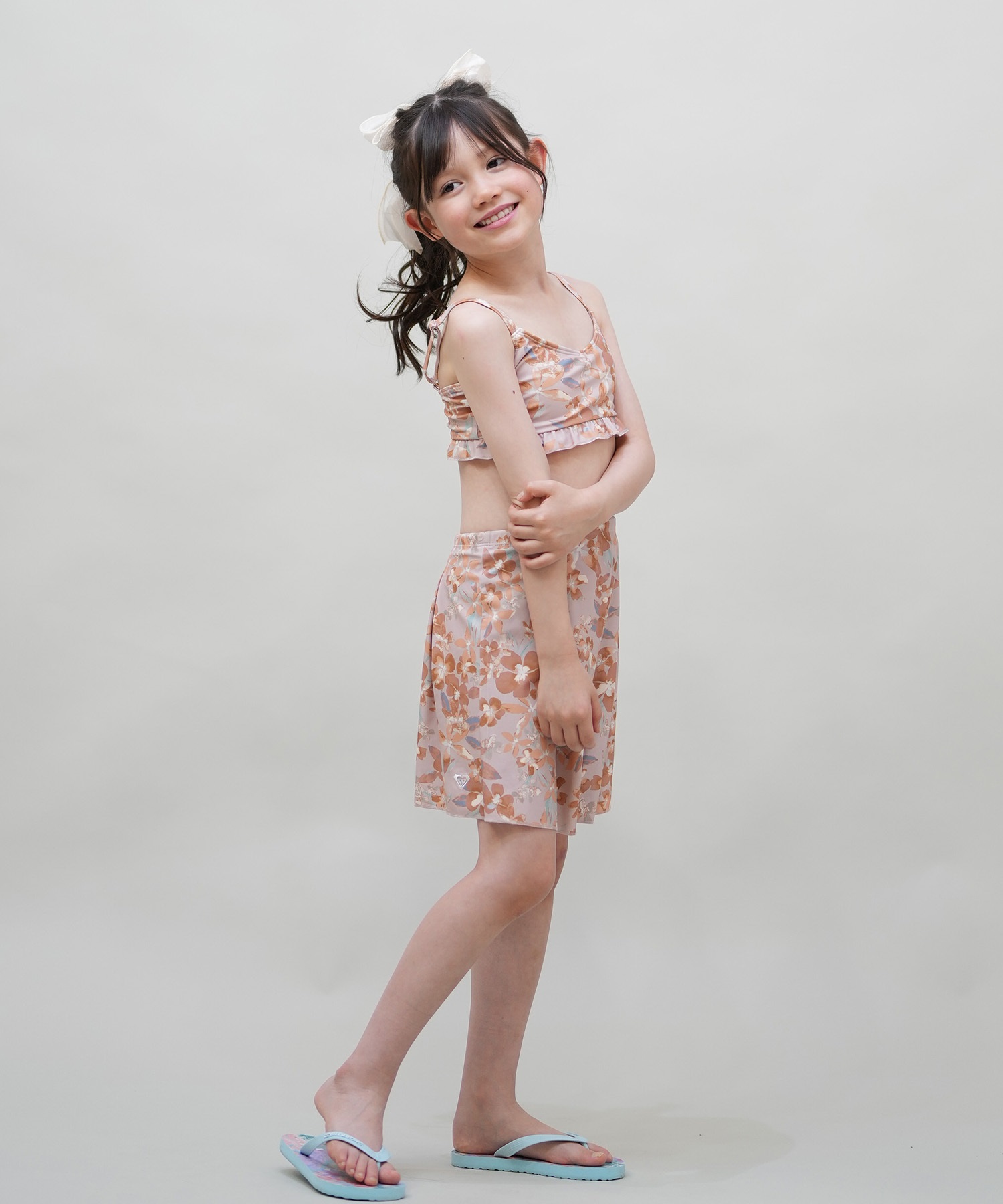 ROXY ロキシー 水着 セット キッズ ジュニア 子供 3点セット ラッシュT
