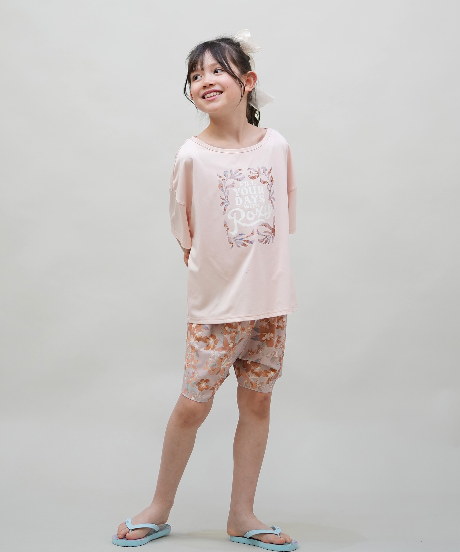 ROXY ロキシー 水着 セット キッズ ジュニア 子供 3点セット ラッシュT