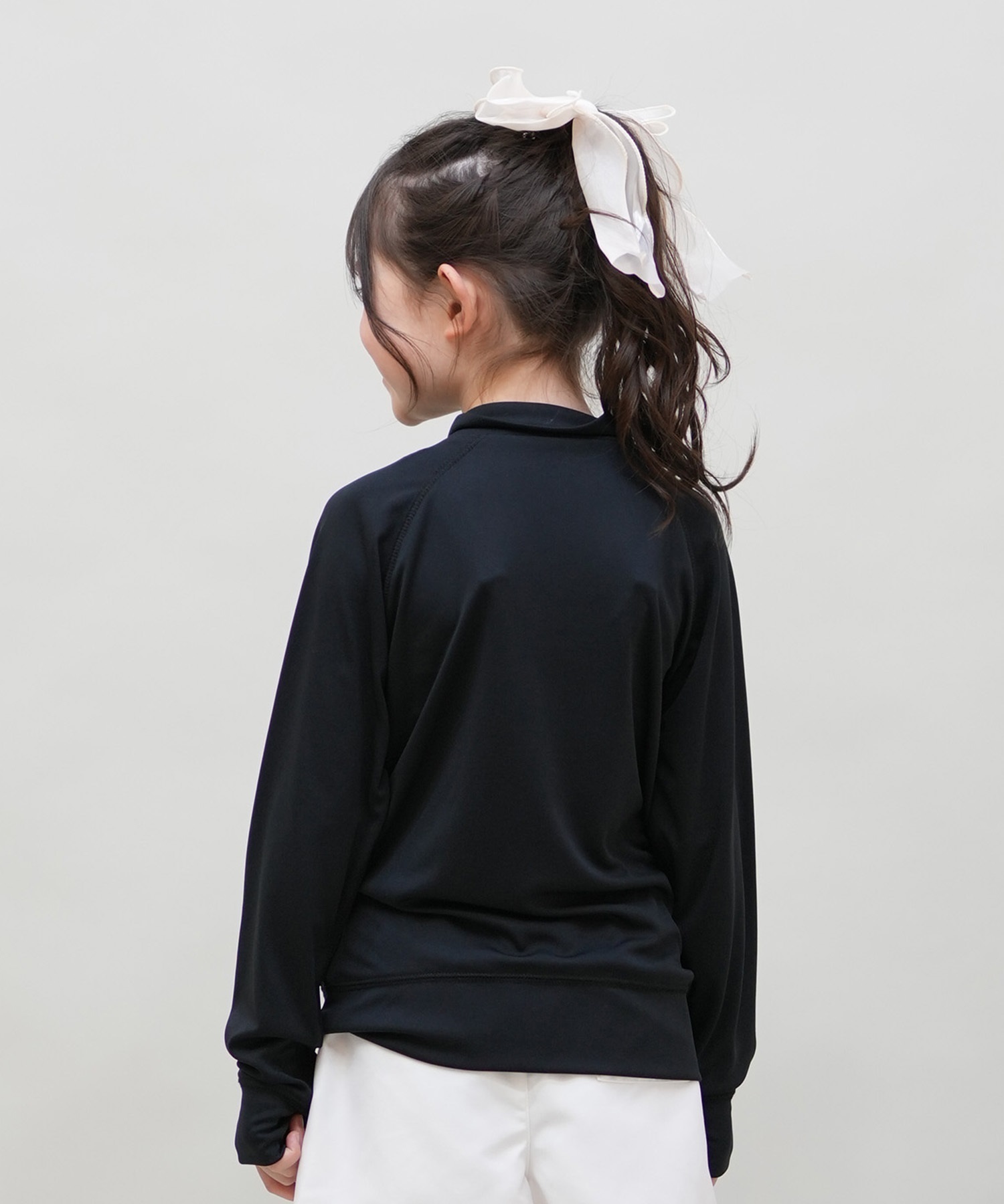 【ジップアップラッシュガード】メルシェル ブラックxイエロー ワンポイントロゴ ジップアップラッシュガード】メルシェル ブラックxイエロー
