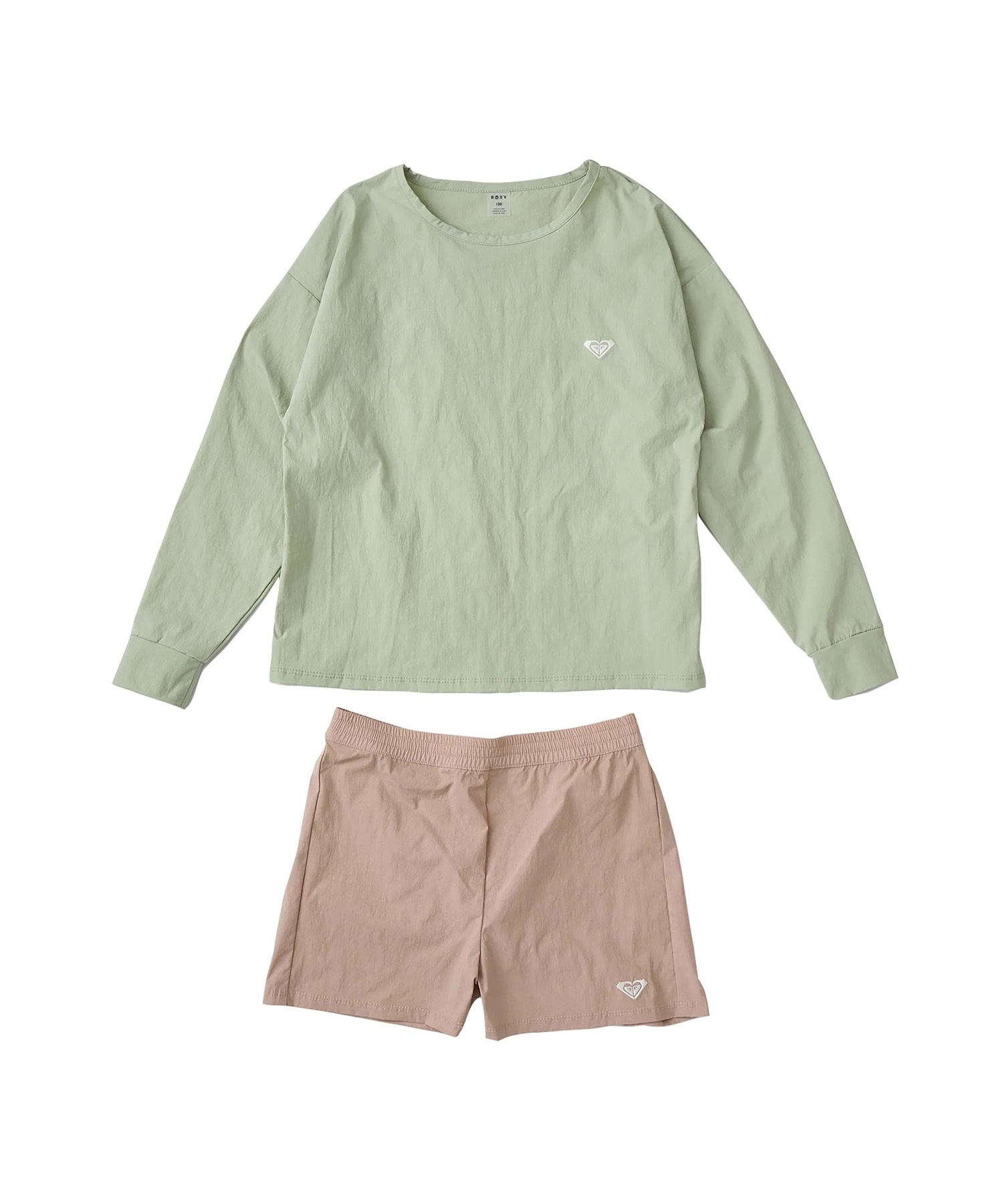 ROXY ロキシー 水着 ラッシュガード 2点セット キッズ 長袖 T
