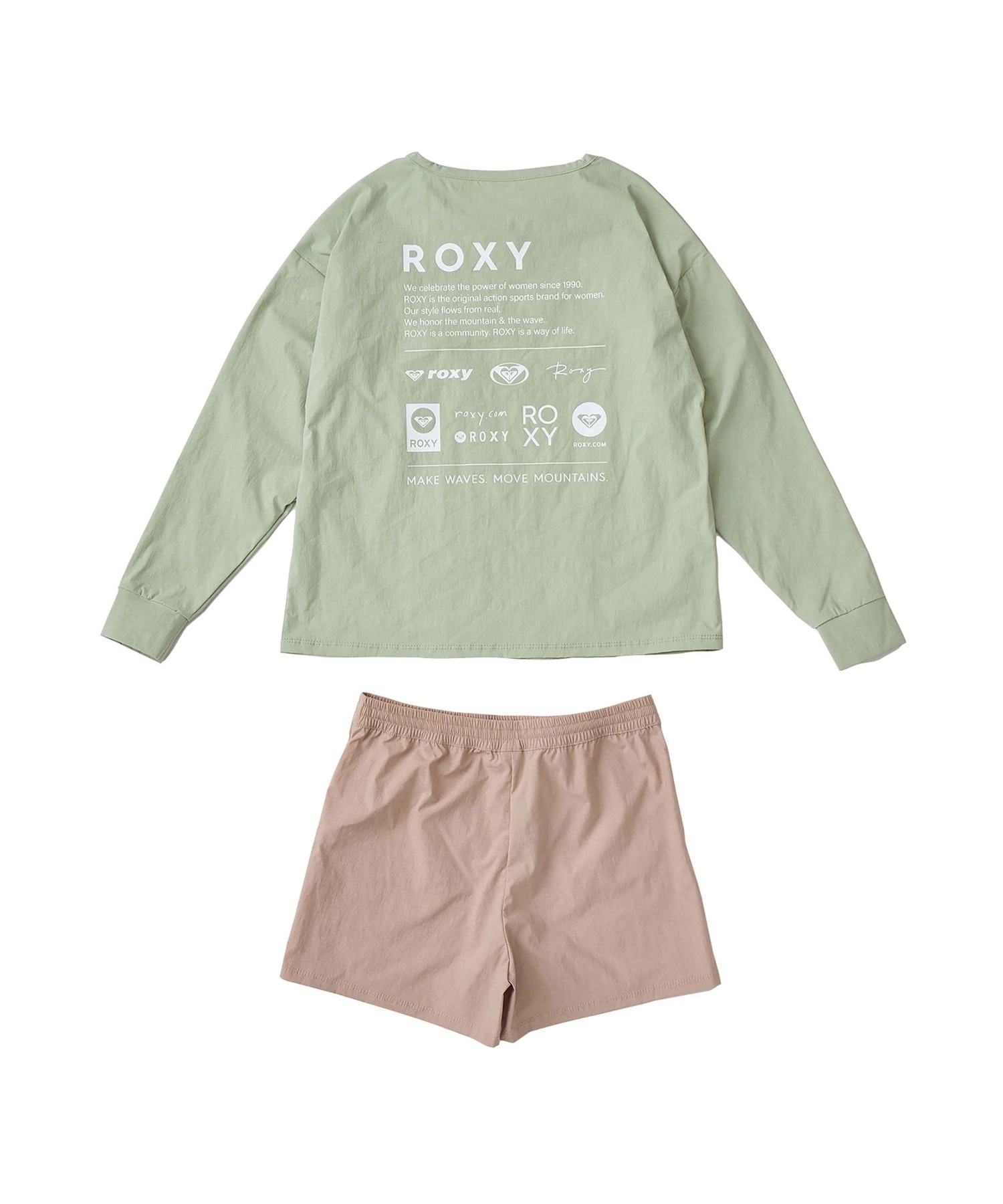 ROXY ロキシー 水着 ラッシュガード 2点セット キッズ 長袖 T