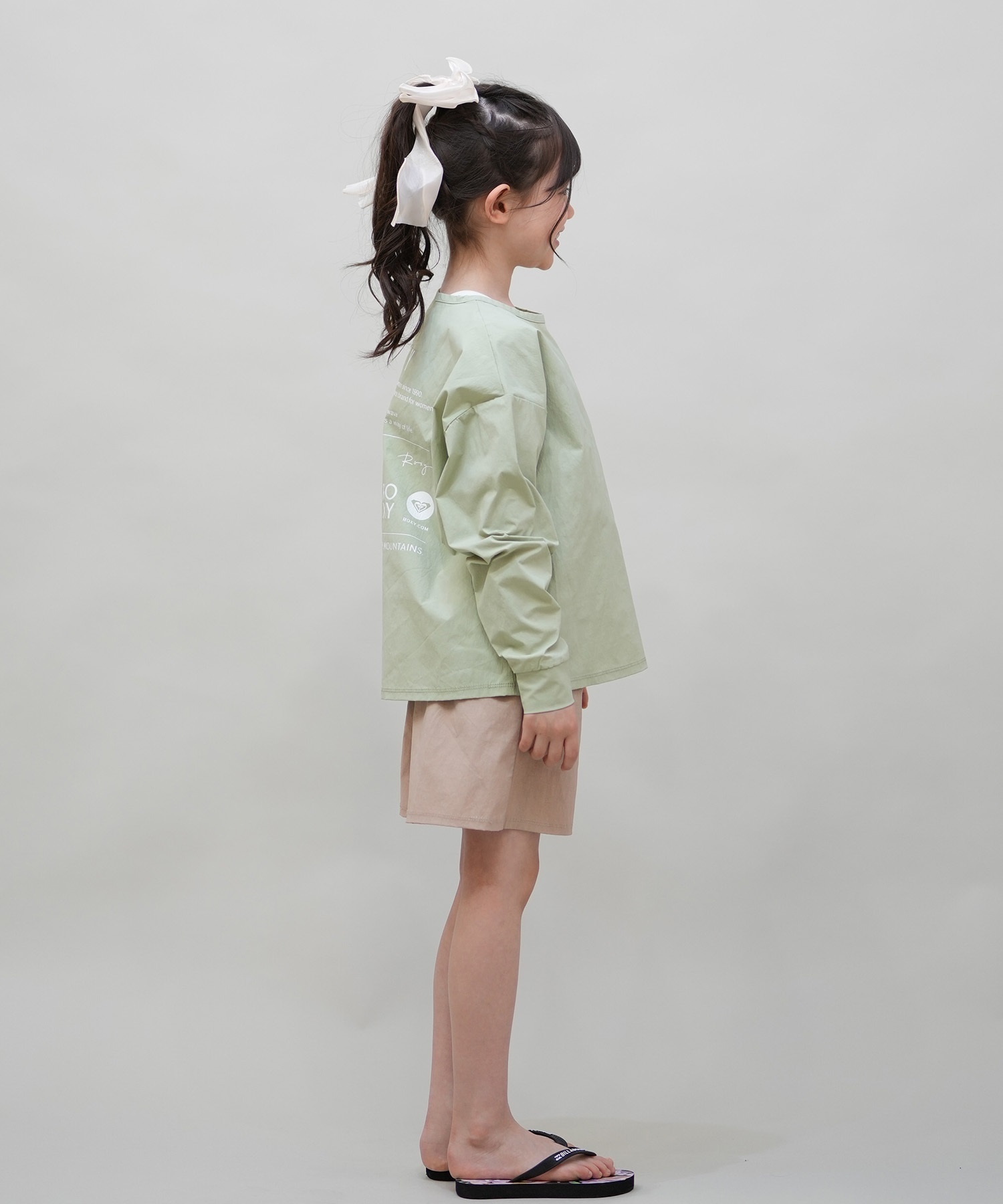 ROXY ウェア　セット ROXY ロキシー 水着 ラッシュガード 2点セット キッズ 長袖 T