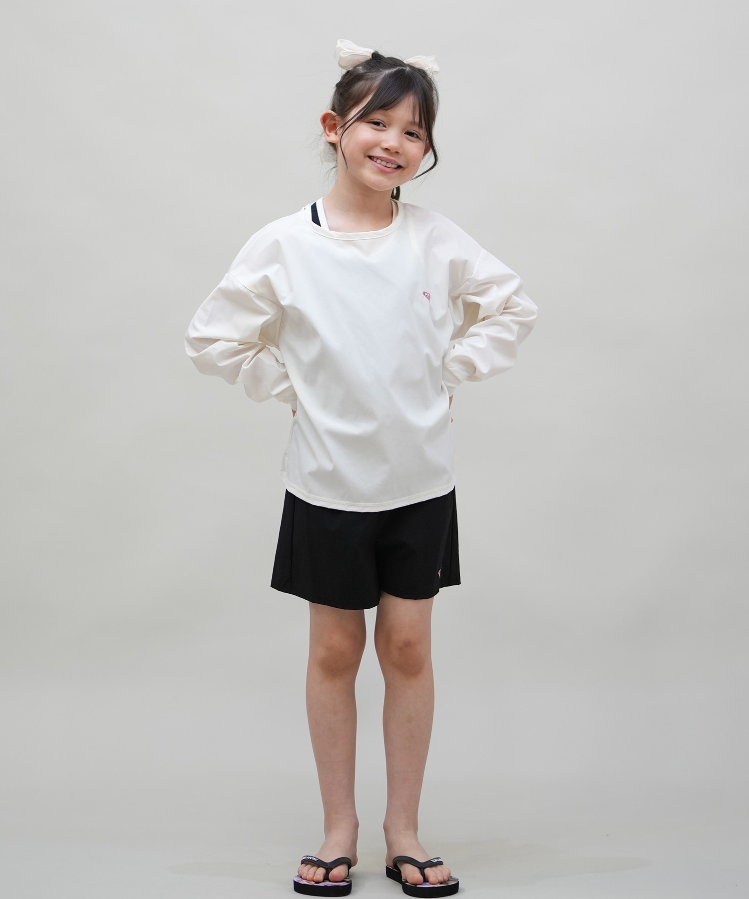 ROXY ロキシー 水着 ラッシュガード 2点セット キッズ 長袖 T