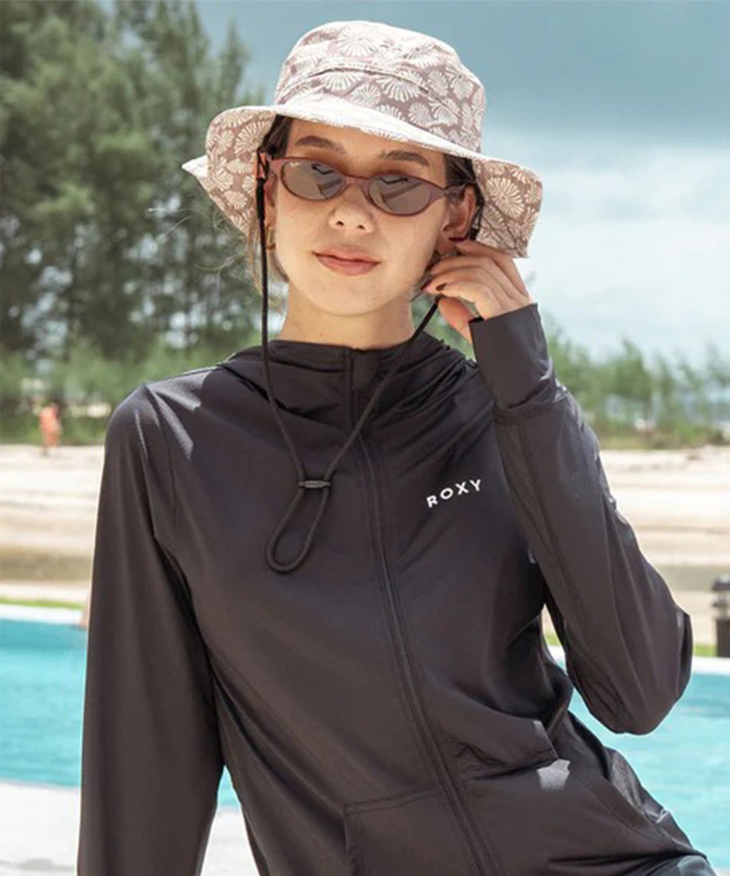 ROXY ロキシー ハット 撥水 WR UV WATER BEACH HAT PRT ハット