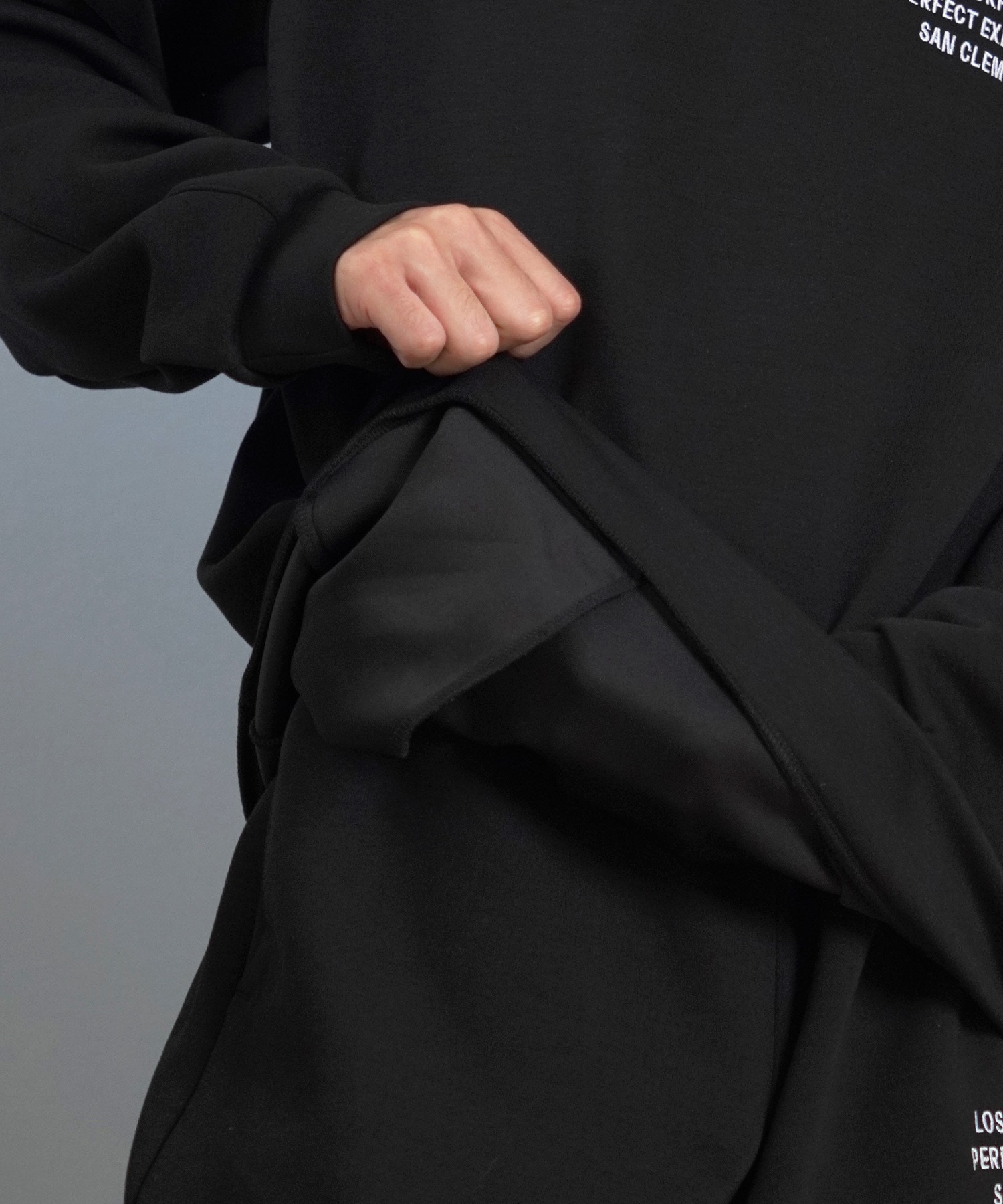 LOST ロスト トレーナー スウェット メンズ クルーネック セットアップ対応 L25F-1101 ムラサキスポーツ限定(BLK-M)