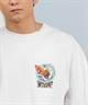 LOST ロスト 半袖 Tシャツ メンズ バックプリント ヘビーウェイト L25S-2101 ムラサキスポーツ限定(WHT-M)