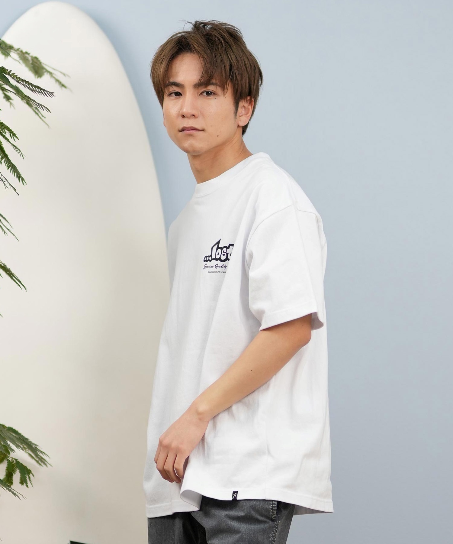 LOST ロスト 半袖 Tシャツ メンズ バックプリント ボックスロゴ