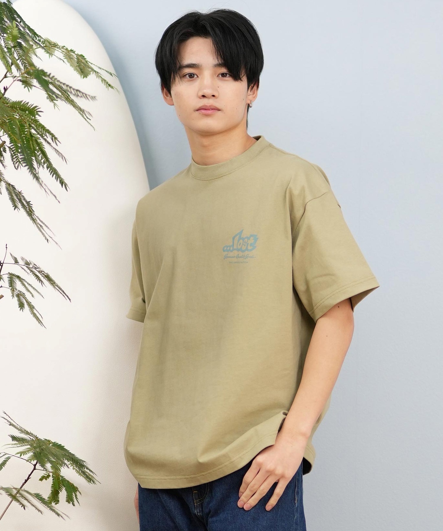 LOST ロスト 半袖 Tシャツ メンズ バックプリント ボックスロゴ