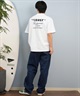LOST ロスト 半袖 Tシャツ メンズ バックプリント ブランドロゴ L25S-2103 ムラサキスポーツ限定(WHT-M)