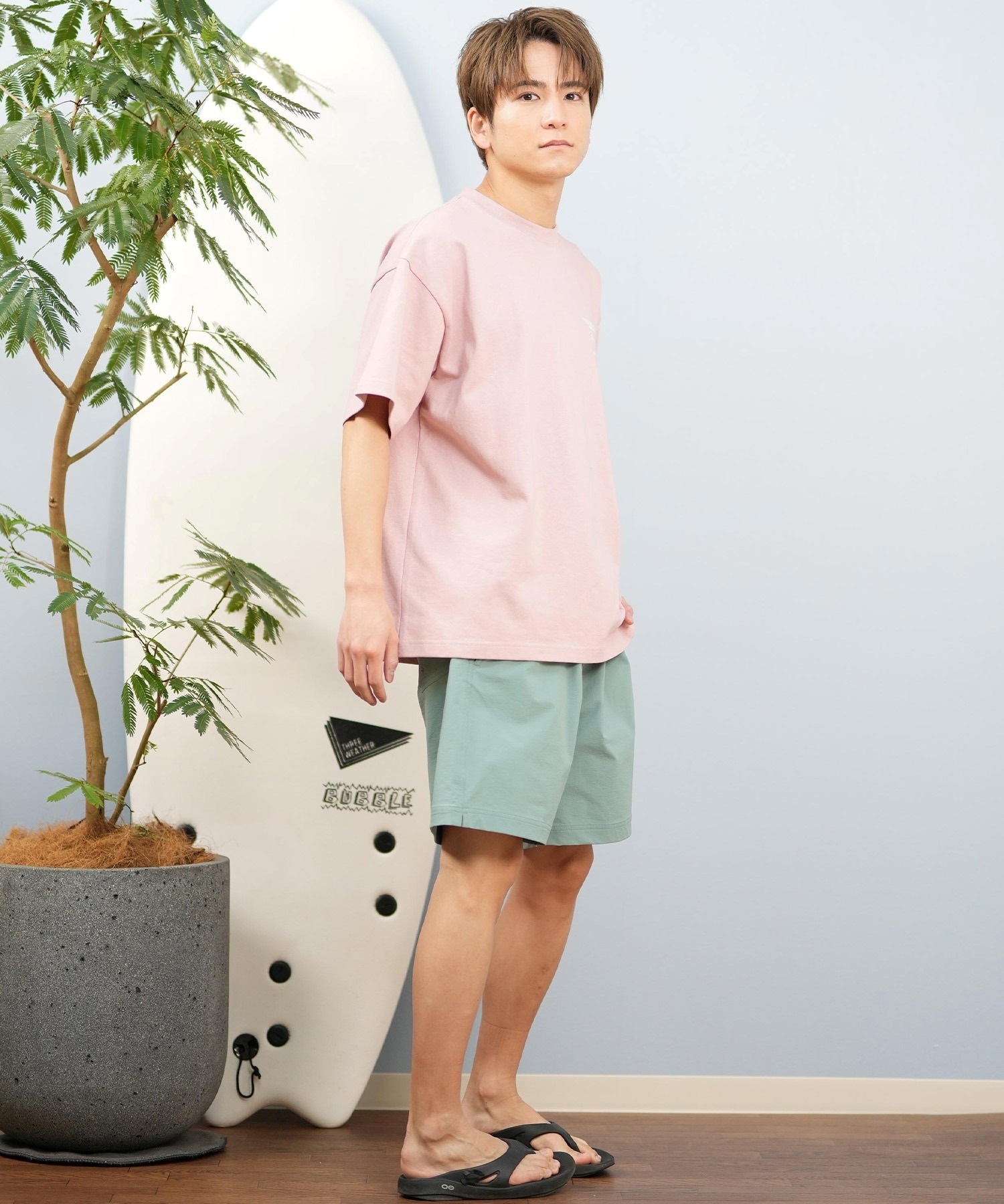 LOST ロスト 半袖 Tシャツ メンズ バックプリント ブランドロゴ L25S-2103 ムラサキスポーツ限定(WHT-M)
