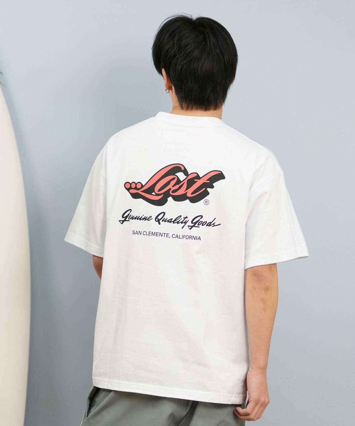 LOST ロスト 半袖 Tシャツ メンズ バックプリント