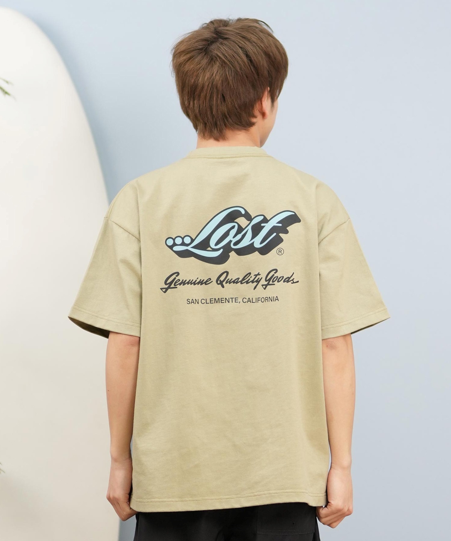 LOST ロスト 半袖 Tシャツ メンズ バックプリント ヘビーウェイト L25S