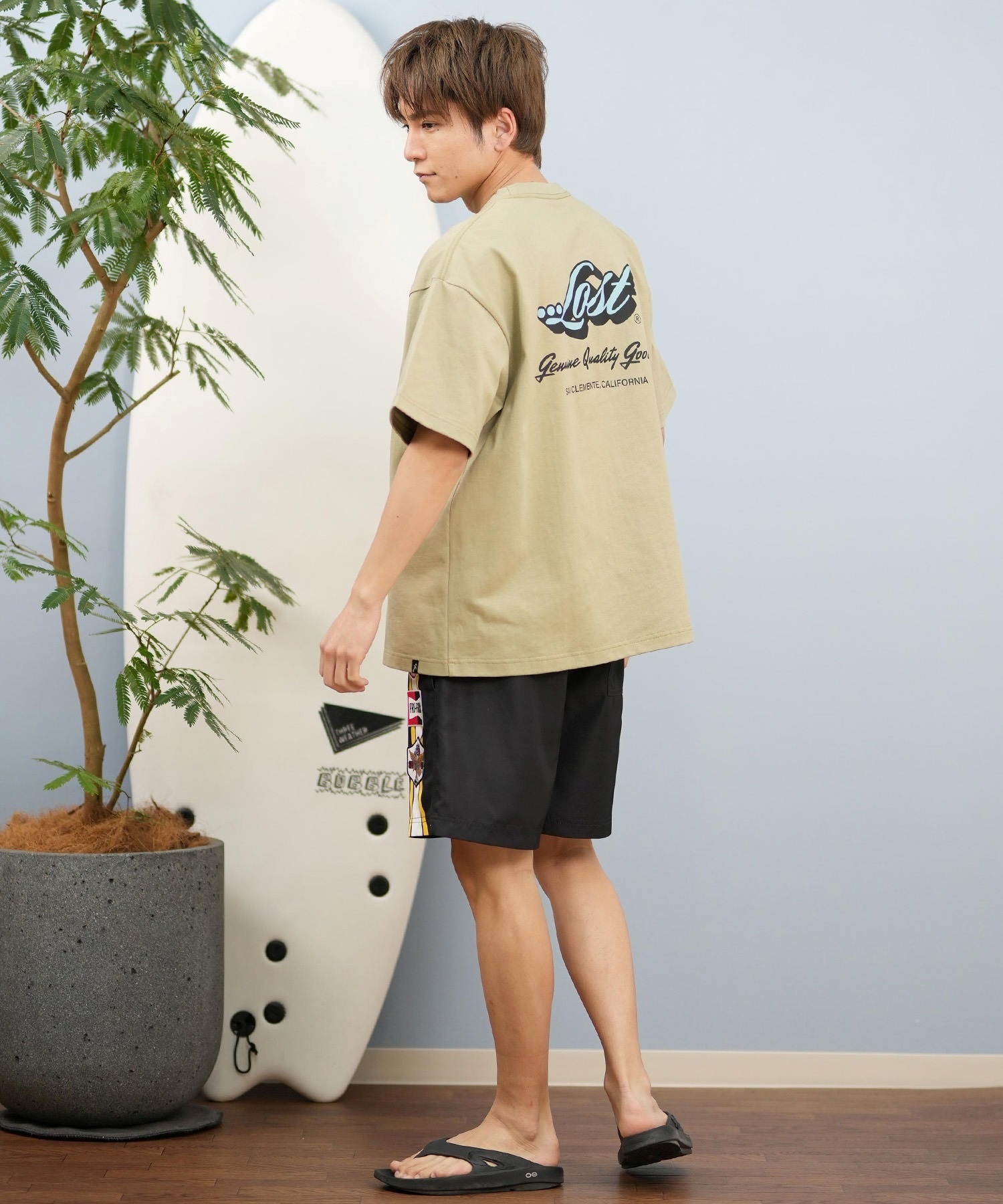 LOST ロスト 半袖 Tシャツ メンズ バックプリント ヘビーウェイト L25S
