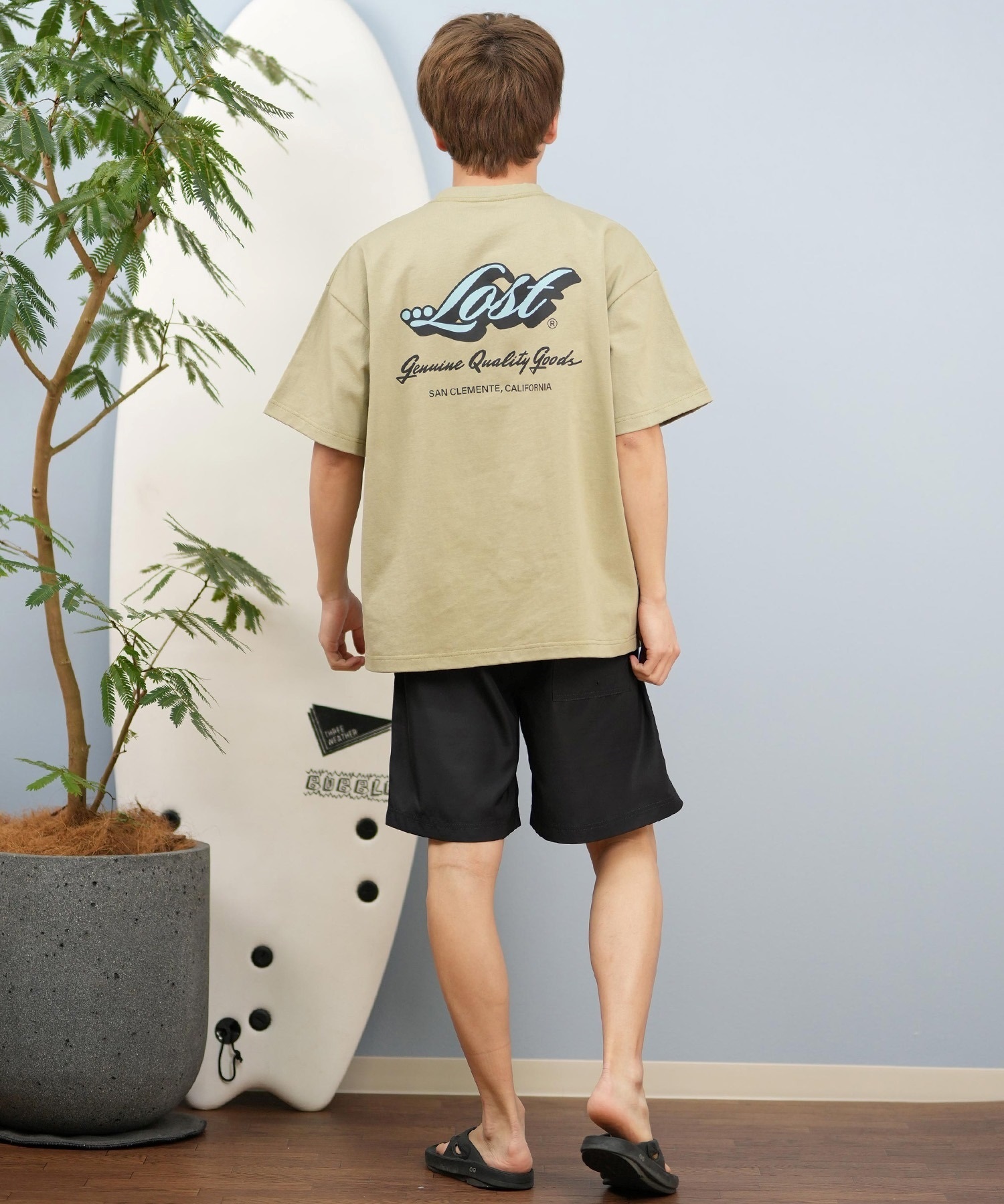 LOST ロスト 半袖 Tシャツ メンズ バックプリント ヘビーウェイト L25S