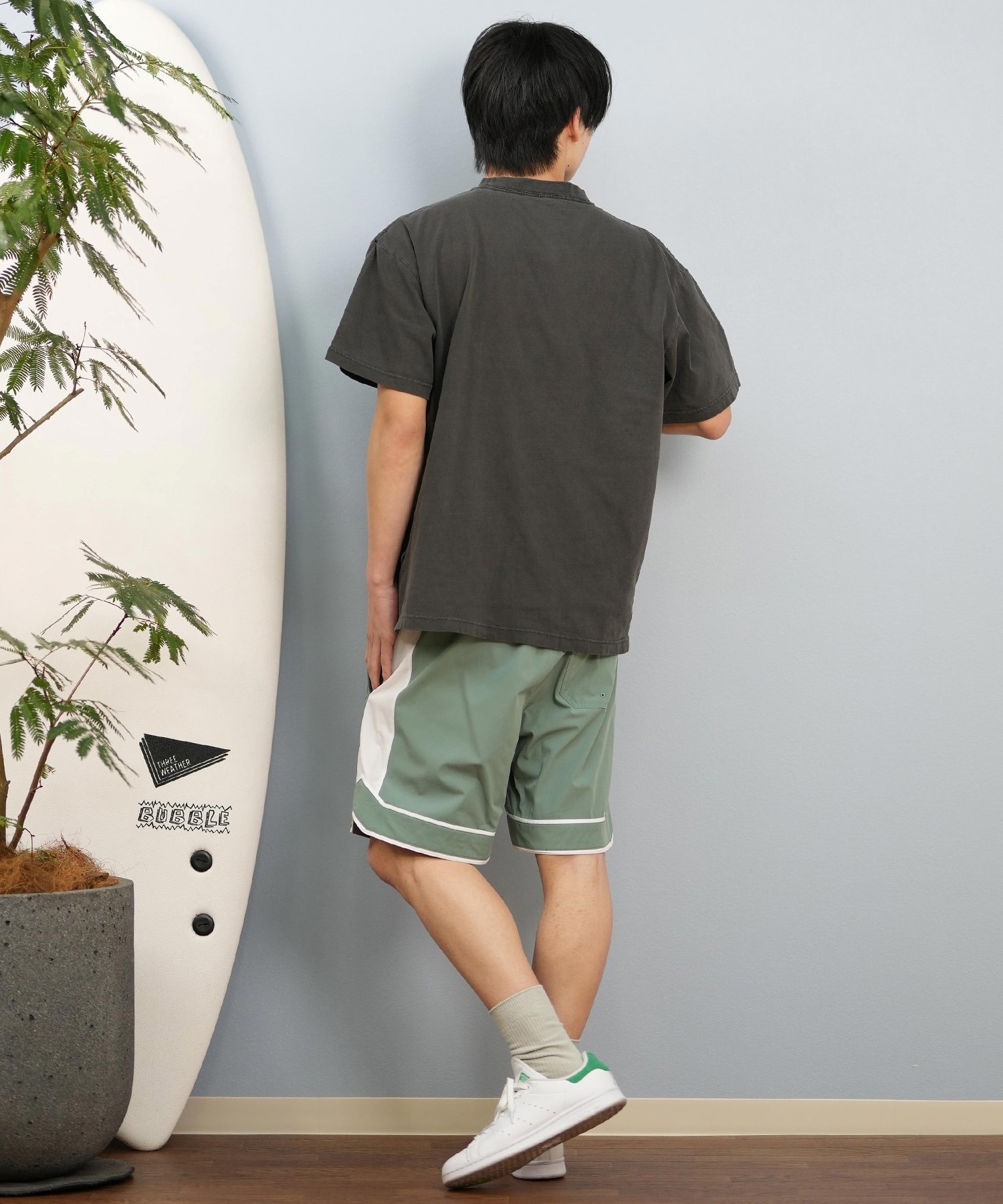 LOST ロスト 半袖 Tシャツ メンズ フロントプリント ヘビーウェイト L25S-2107 ムラサキスポーツ限定(IVO-M)