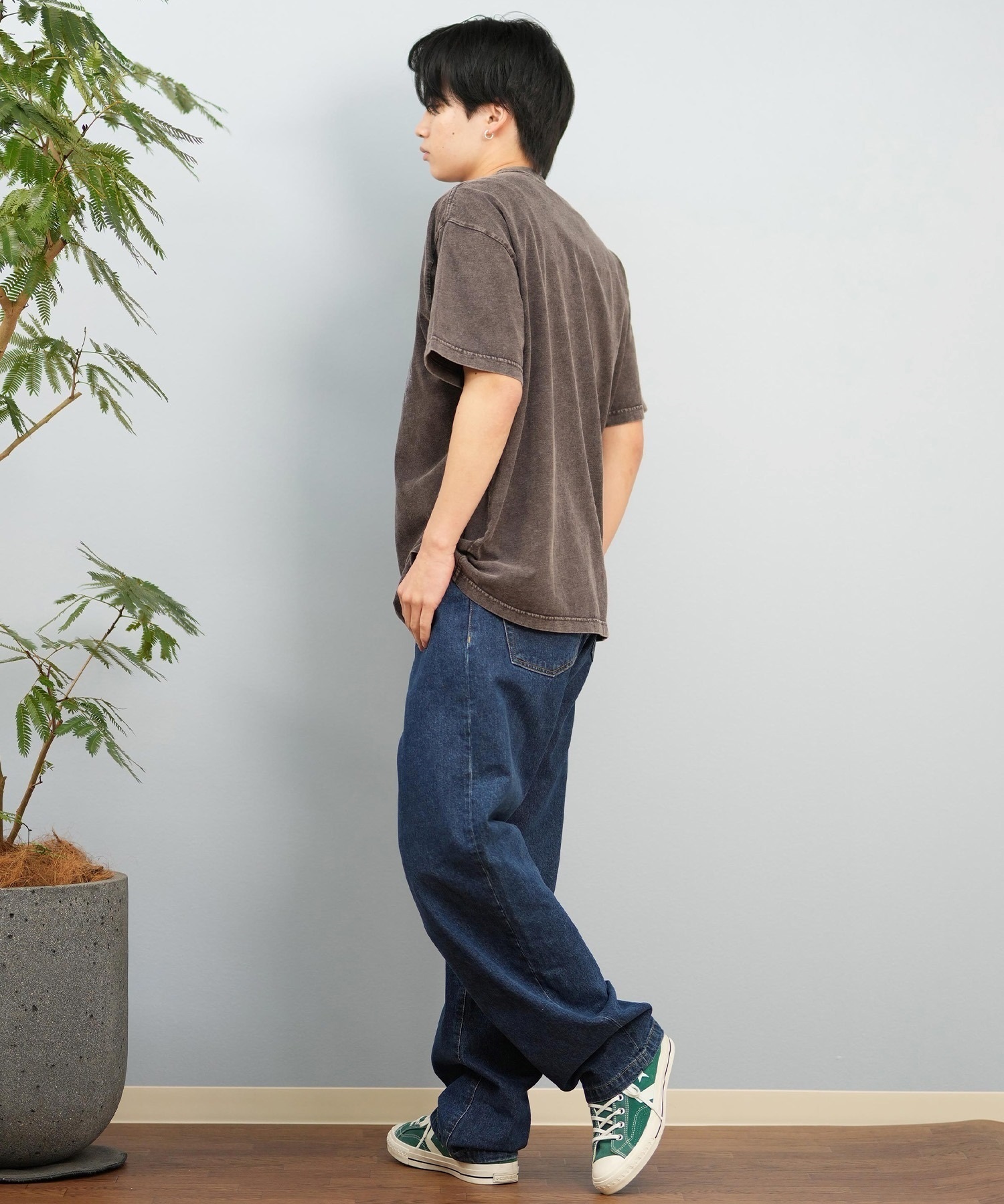 LOST ロスト 半袖 Tシャツ メンズ フロントプリント バンドT L25S-2108 ムラサキスポーツ限定(BLK1-M)