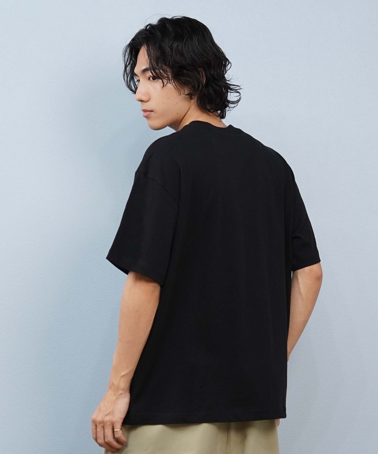 LOST ロスト 半袖 Tシャツ メンズ フロントプリント サメ L25S-2111