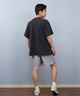 LOST ロスト 半袖 Tシャツ メンズ 古着風 ヴィンテージ加工 フロントプリント L25S-2112 ムラサキスポーツ限定(CBK-M)