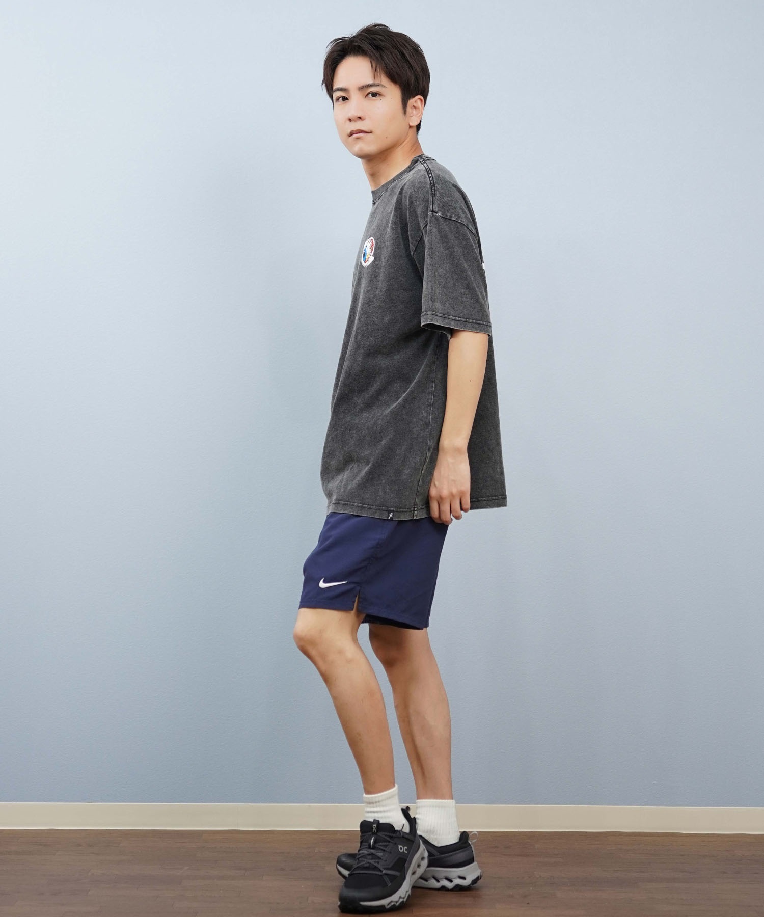 LOST ロスト 半袖 Tシャツ メンズ バックプリント ロゴ L25S-2113 ムラサキスポーツ限定(CBK-M)